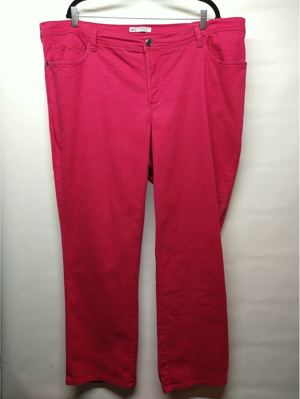 Lee Classic Fit At The Waist Pink Jeans Women's Size 24 bin 064